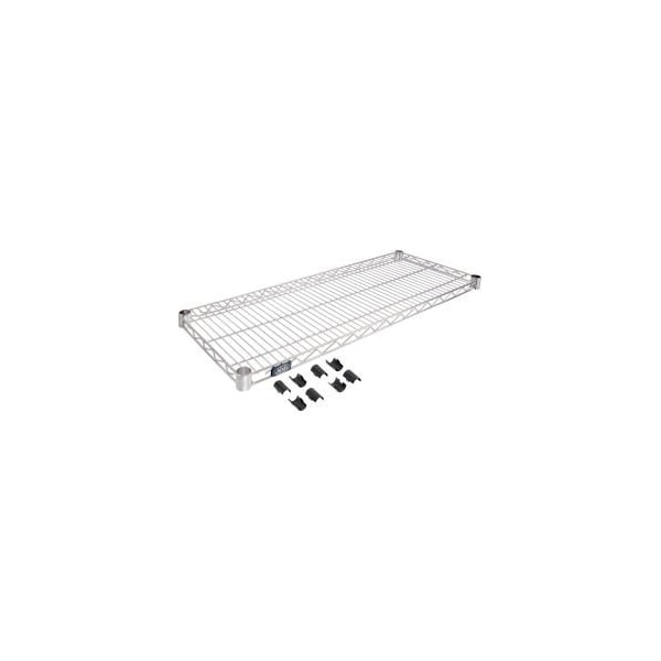 Global Equipment Nexel S1842Z Poly-Z-Brite Wire Shelf 42